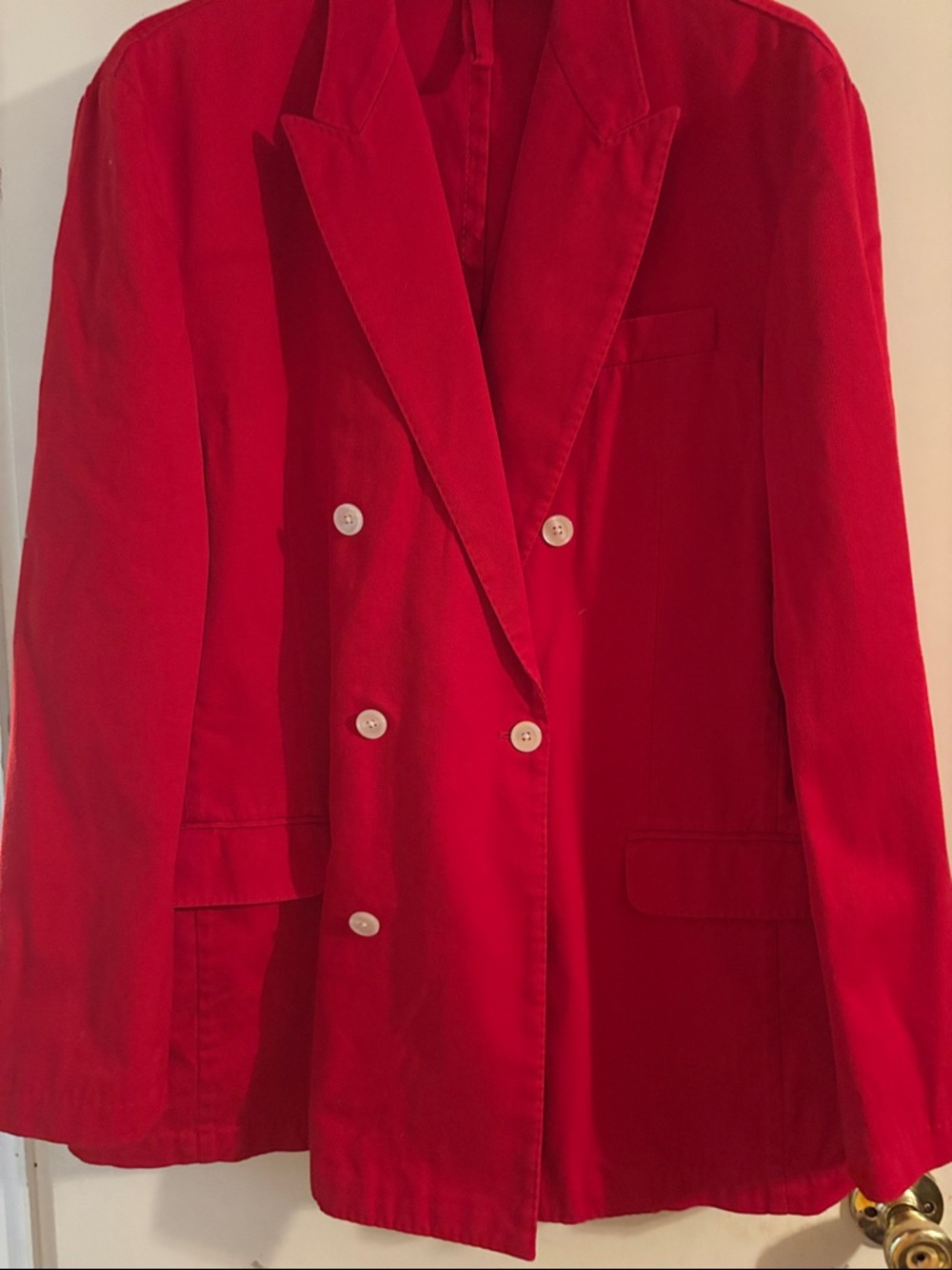 J. Peterman Red Double-Breasted Blazer - Picture 1 of 4